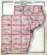 Outline County Map, Manitowoc County 1921